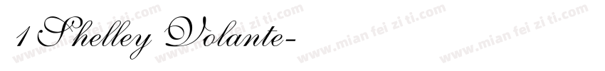 1 Shelley Volante字体转换